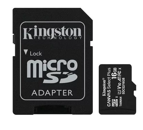 Mem Card  16.0 Gb Micro Sd+adap Class10 Kingston Sdcs2/16gb